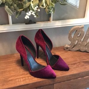 Charlotte Russe Velvet Heels